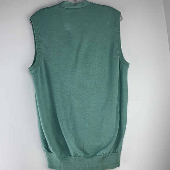 Uomo Bravo button down vest 100% Merino - Picture 6 of 10